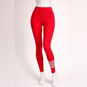 Addison Bay Red Athletic Leggings XS NWT